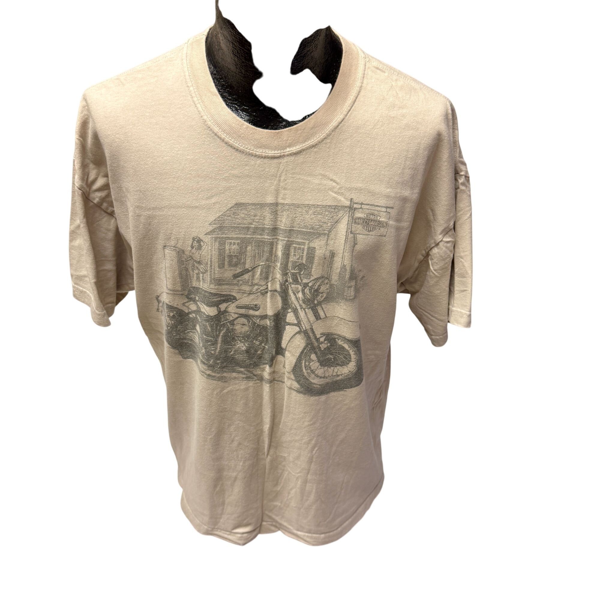 Harley Davidson Myrtle Beach SC Motorcycle SURFER PINUP GIRL Biker T Shirt Size US XL / EU 56 / 4 - 2 Thumbnail
