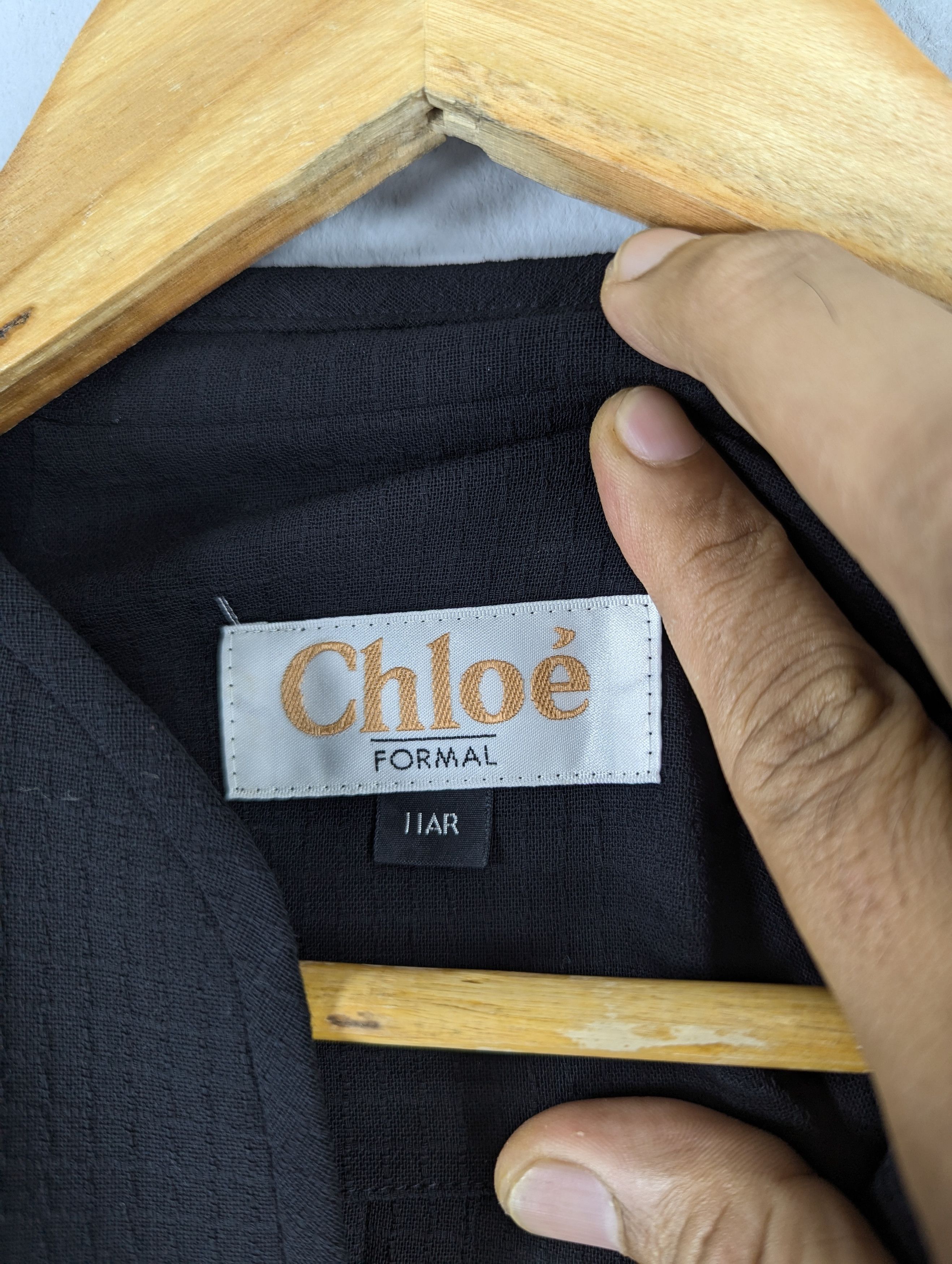 Chloe Women's Chloe Formal Black Suit Blazer Jacket Size S / US 4 / IT 40 - 10 Thumbnail