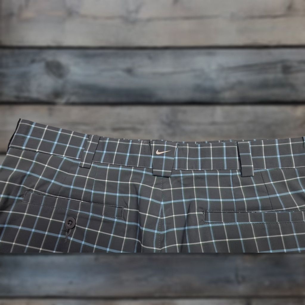Nike Nike Golf Shorts Mens 34 Gray Plaid Microfiber Performance Chino Stretch NWT Size US 34 / EU 50 - 1 Thumbnail