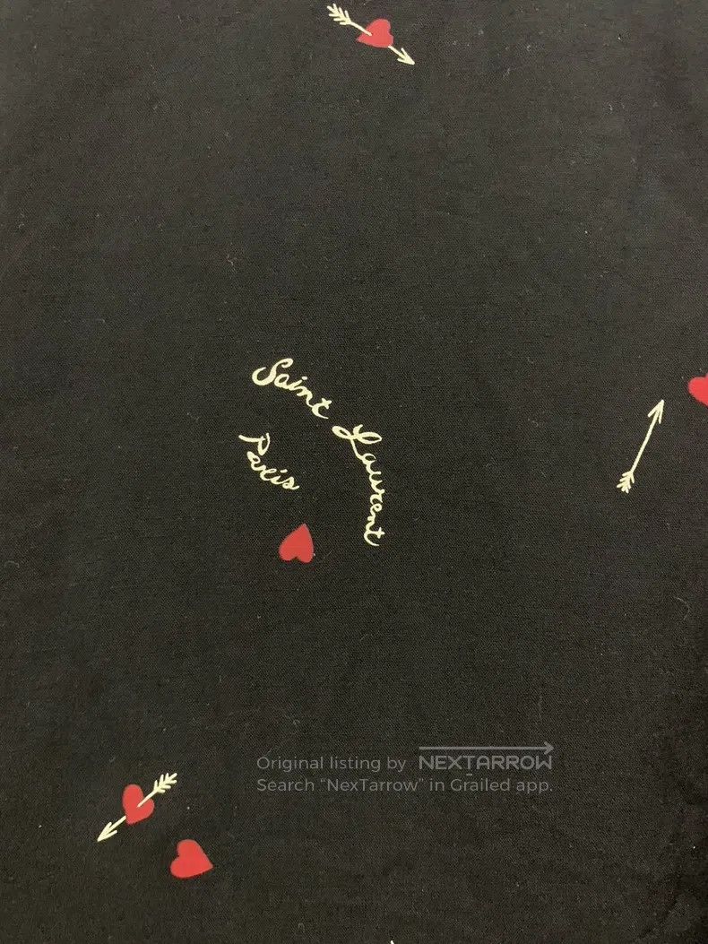 Saint Laurent Paris Saint Laurent Paris size 41 Cuban collar slogan heart arro Size US M / EU 48-50 / 2 - 6 Thumbnail