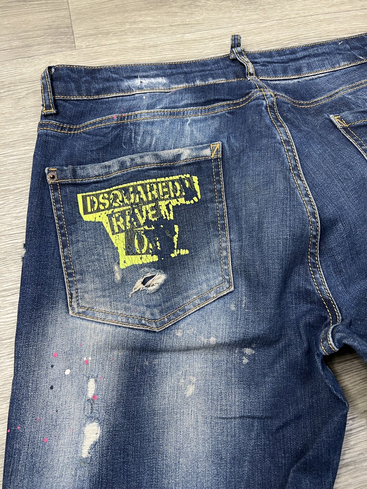 Dsquared2 Dsquared2 Slim Jean Distressed Blue Denim Pants IT 52 Size US 36 / EU 52 - 10 Thumbnail