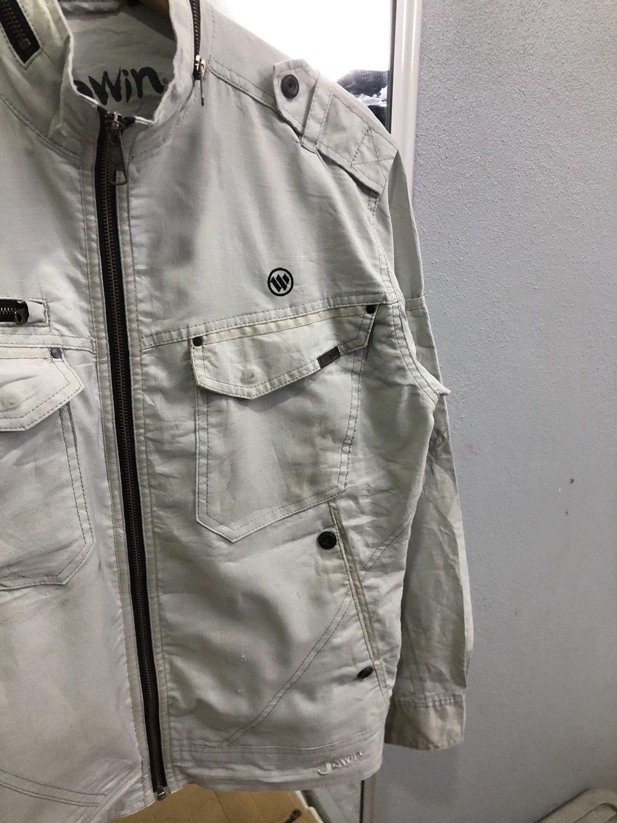 Japanese Brand Jawin Stretch Slim Workwear Jacket Size US M / EU 48-50 / 2 - 4 Thumbnail