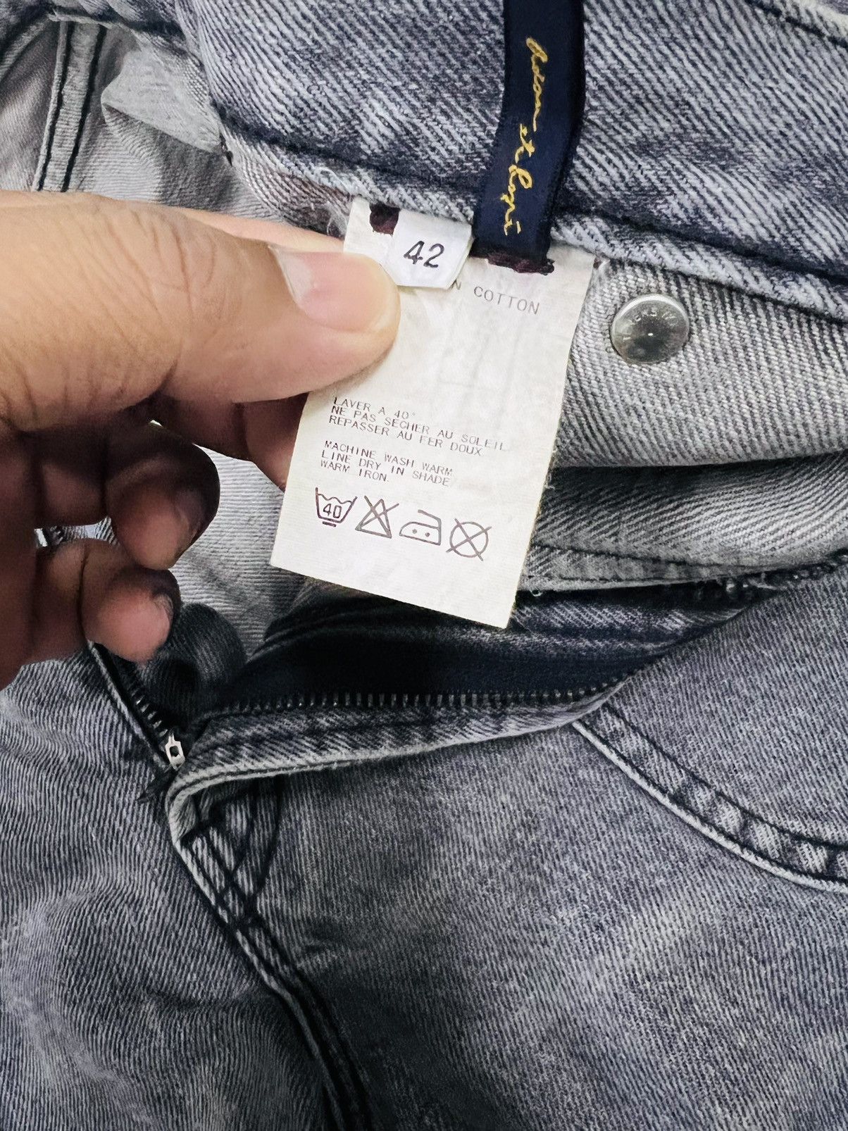 Hysteric Glamour × Japanese Brand Vintage Japanese Brand Patchwork Selvedge Denim Size US 33 - 13 Thumbnail