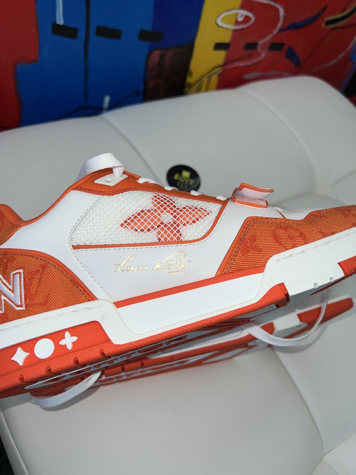 Louis Vuitton Louis Vuitton monogram strap sneakers LV9 Size US 11 / EU 44 - 10 Thumbnail