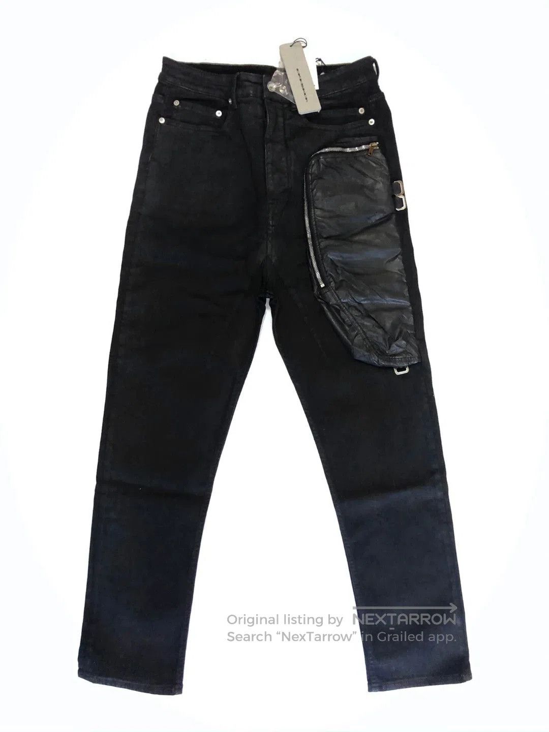 Rick Owens Rick Owens RO 20SS Waxed Pocket Pants. Size US 33 - 1 Thumbnail