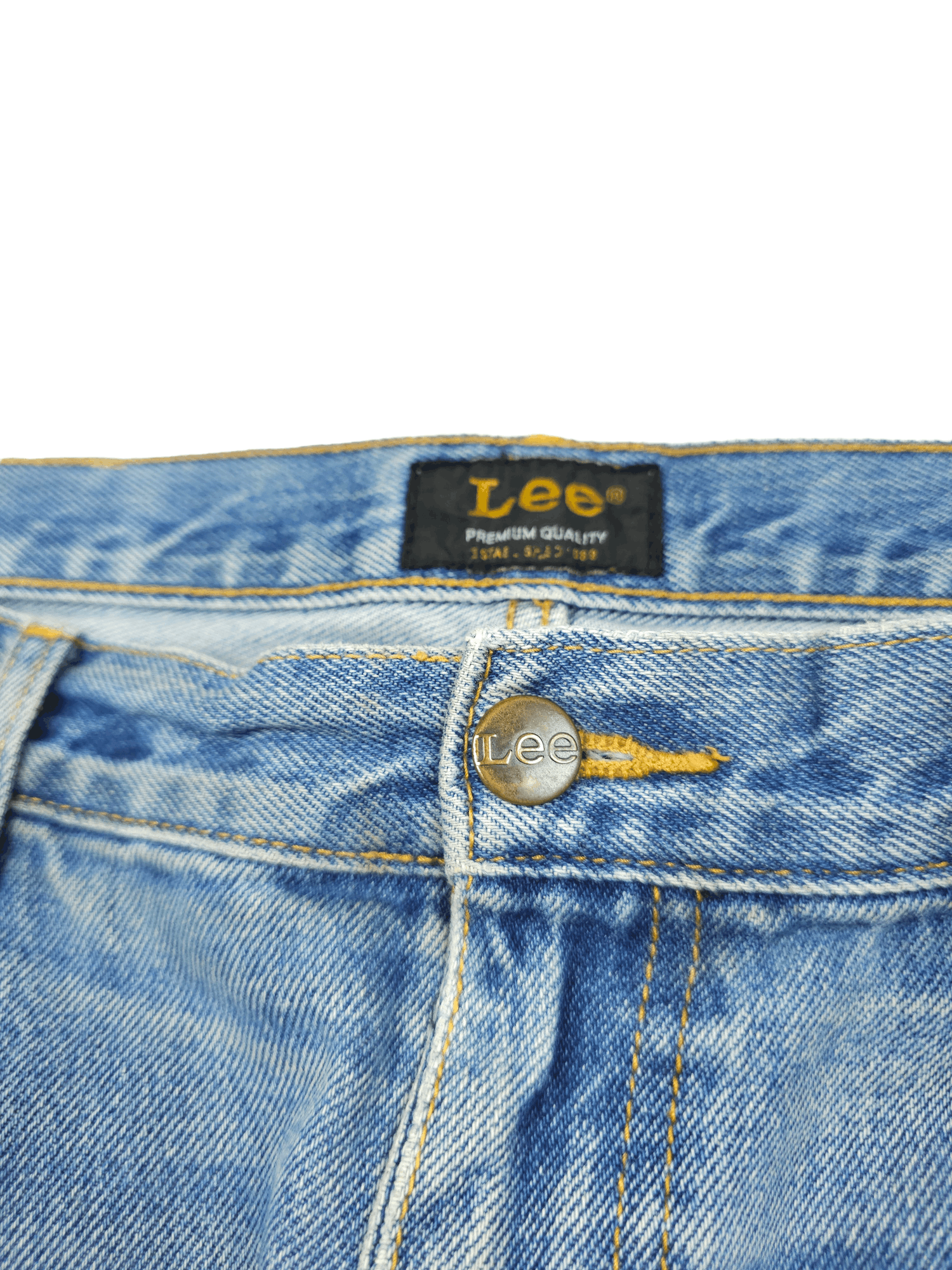Japanese Brand × Lee × Vintage 💎 Size 36/32 Vintage 90's Lee Baggy Jeans Chicago Washed Size US 36 / EU 52 - 8 Thumbnail