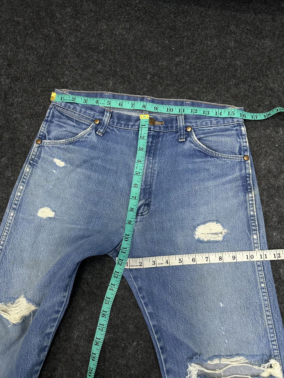 BUFFALO BOBS × Vintage × Wrangler Vintage 70s Wrangler Distressed Denim Size 32 F42 Size US 32 / EU 48 - 7 Thumbnail