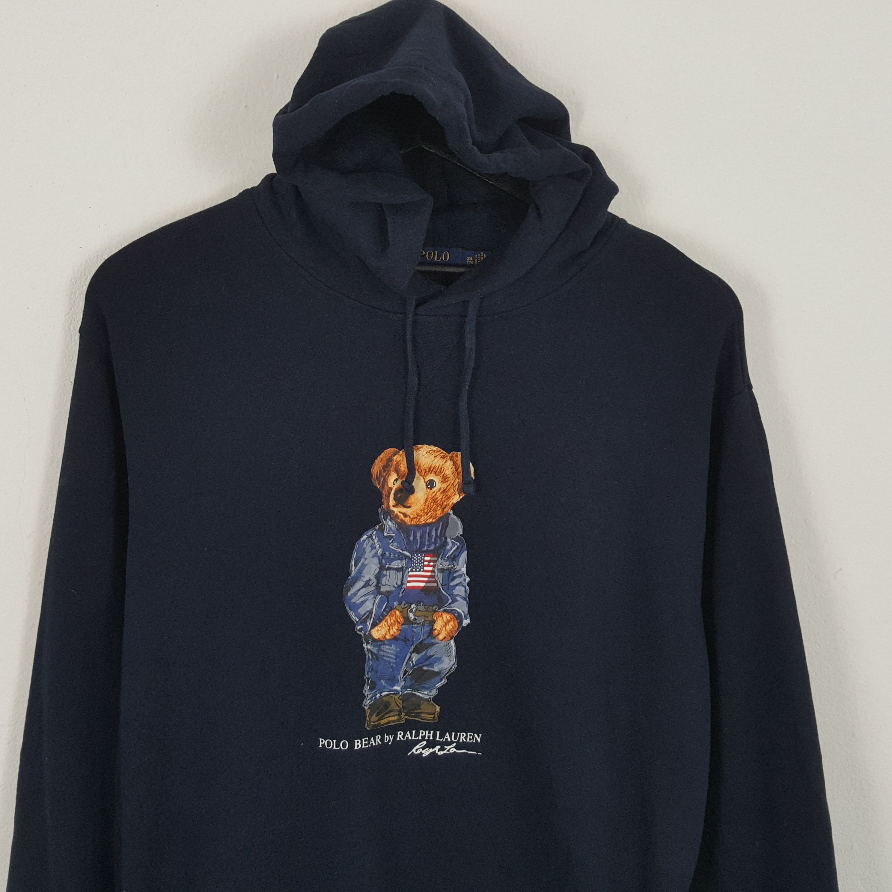 Polo Ralph Lauren × Vintage POLO BEAR by RALPH LAUREN Center Design Hoodies Size US XXL / EU 58 / 5 - 2 Thumbnail
