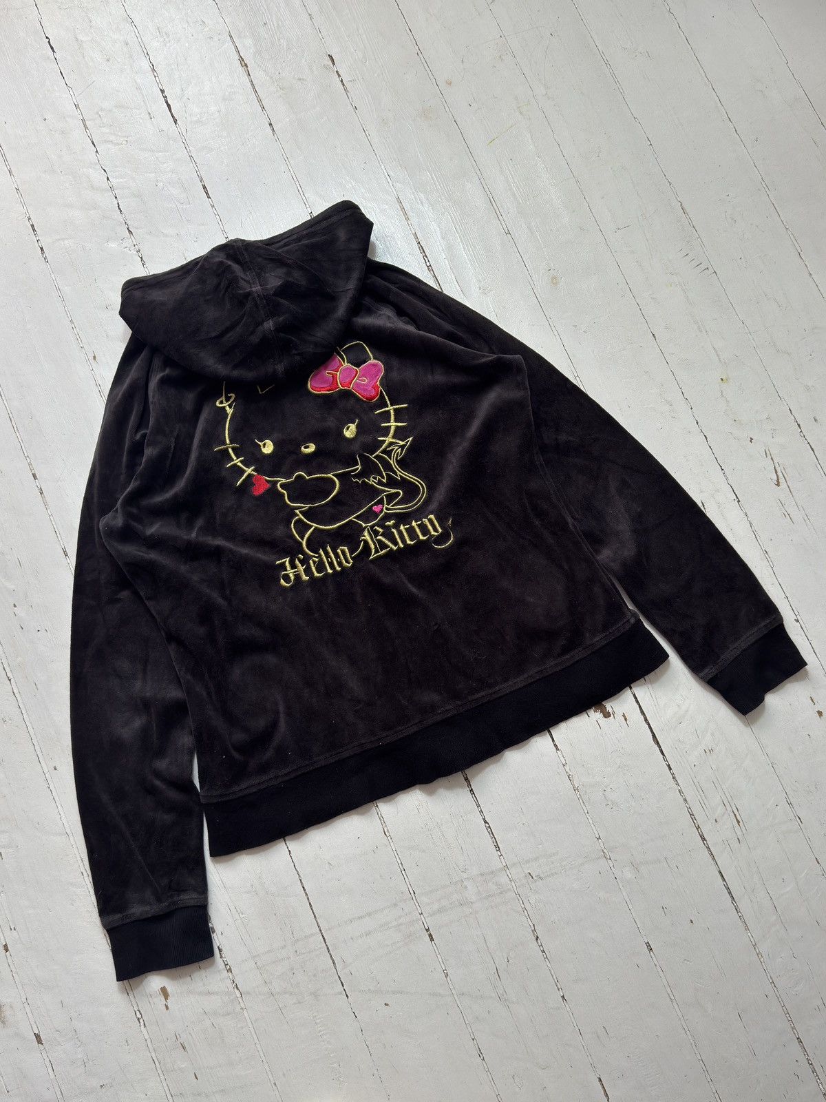 Cartoon Network VINTAGE HELLO KITTY DEVIL STYLE ZIP UP HOODIE Size L / US 10 / IT 46 - 1 Thumbnail