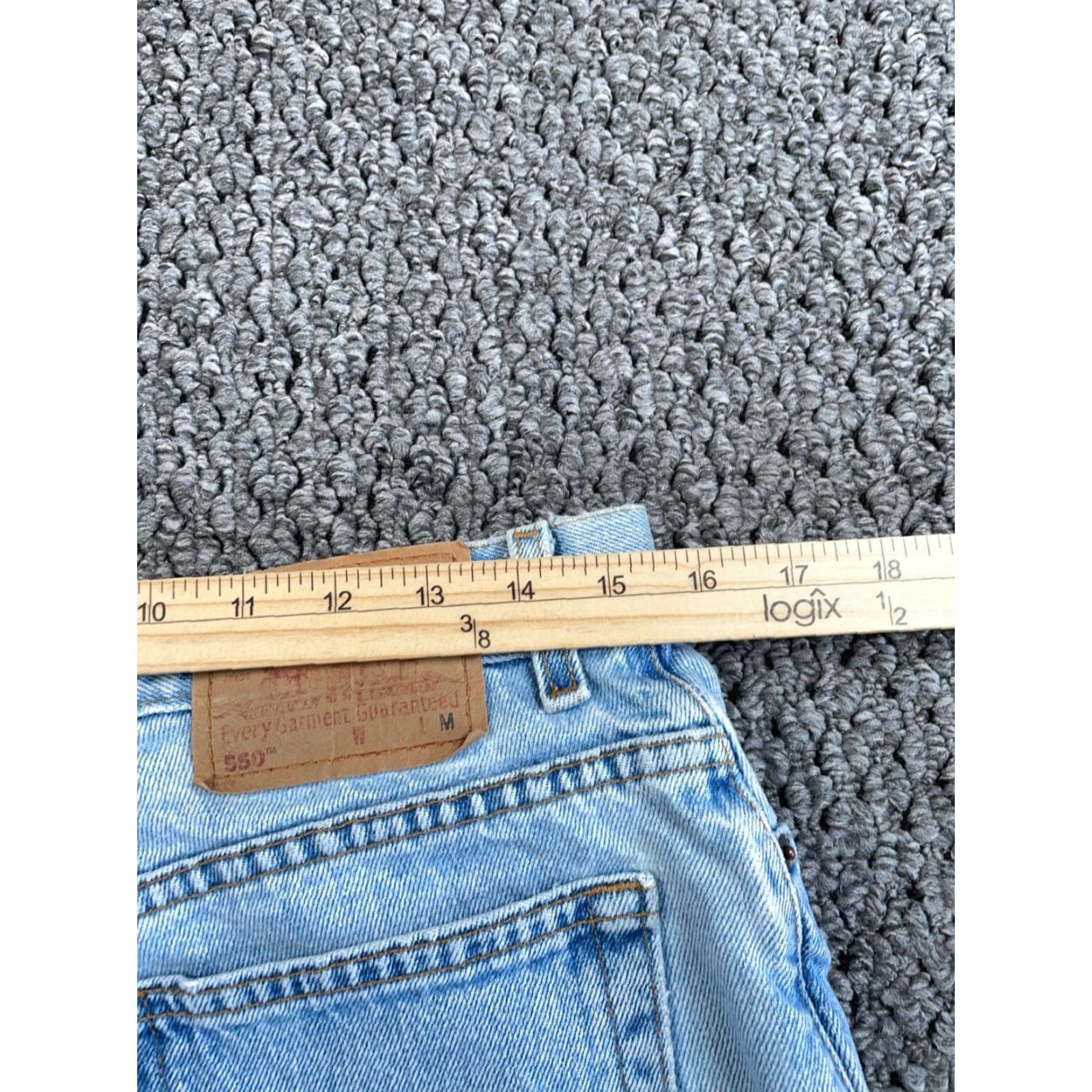 Levi's VINTAGE Levi's 550 Relaxed Tapered Jeans Women's 14 Blue Denim High Rise Retro Classic Size 36" / US 14 / IT 50 - 5 Thumbnail