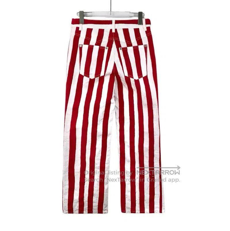 Louis Vuitton Louis Vuitton Red and White Striped Casual Pants . Size 22" - 1 Thumbnail