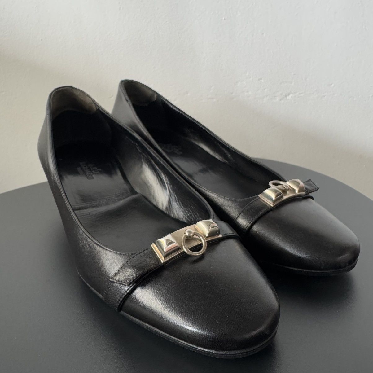 Hermes HERMES Liberty Collier de Chien leather flat Size US 6 / IT 36 - 8 Thumbnail