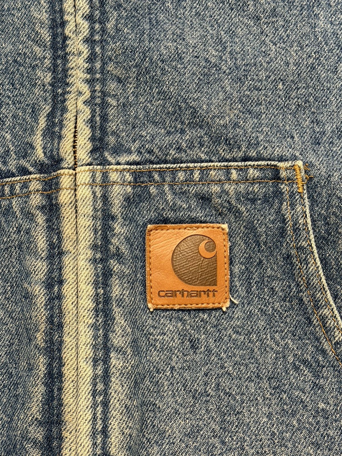 Carhartt Vintage Carhartt Denim Hooded Jacket Mens XL ASAP Rocky Size US XL / EU 56 / 4 - 4 Thumbnail
