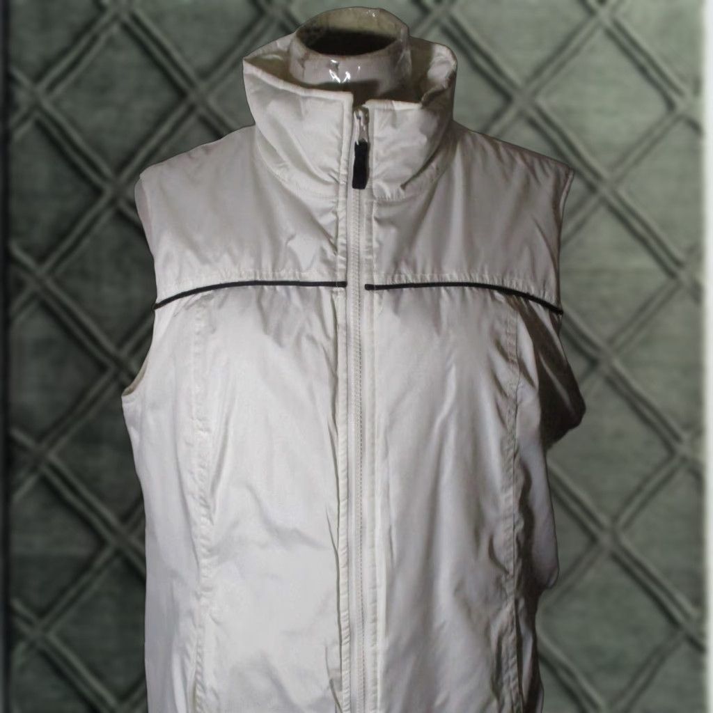 Roots ROOTS Athletics White Full Zip Insulated Vest Women's L Vest Casual" Size L / US 10 / IT 46 - 1 Thumbnail