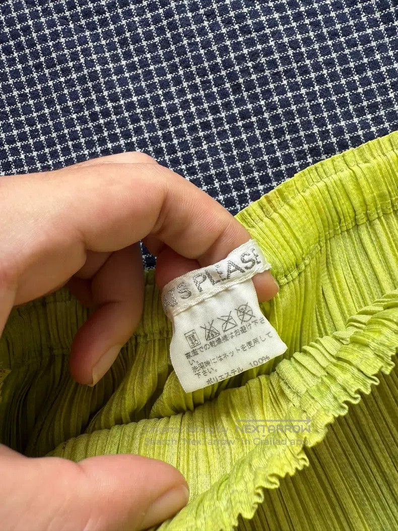 Issey Miyake Issey Miyake size:3 Avocado Green Midi Skirt Size 31" - 6 Thumbnail