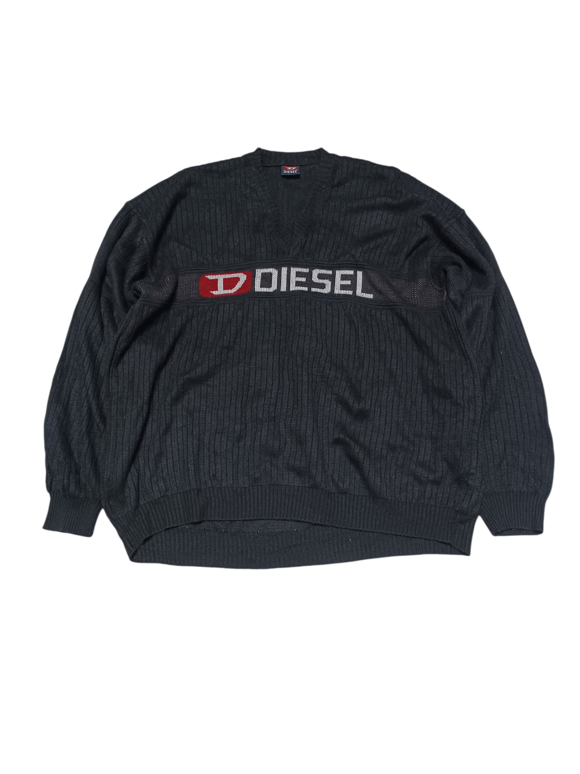 Diesel DIESEL VINTAGE BIG LOGO LUXURY AVANT GARDE SWEATER Size US L / EU 52-54 / 3 - 1 Thumbnail