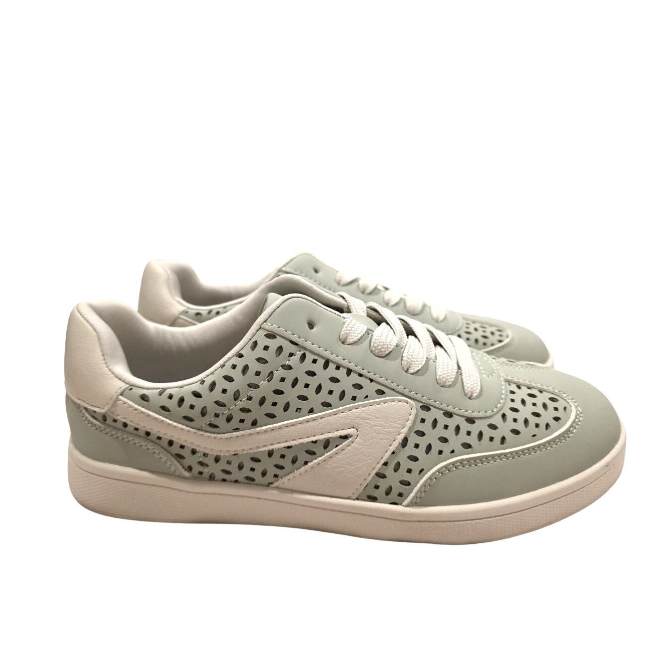 Dolce Vita DV Dolce Vita Perforated Sneakers Sage Green Size 6.5 Size US 6.5 / IT 36.5 - 1 Thumbnail