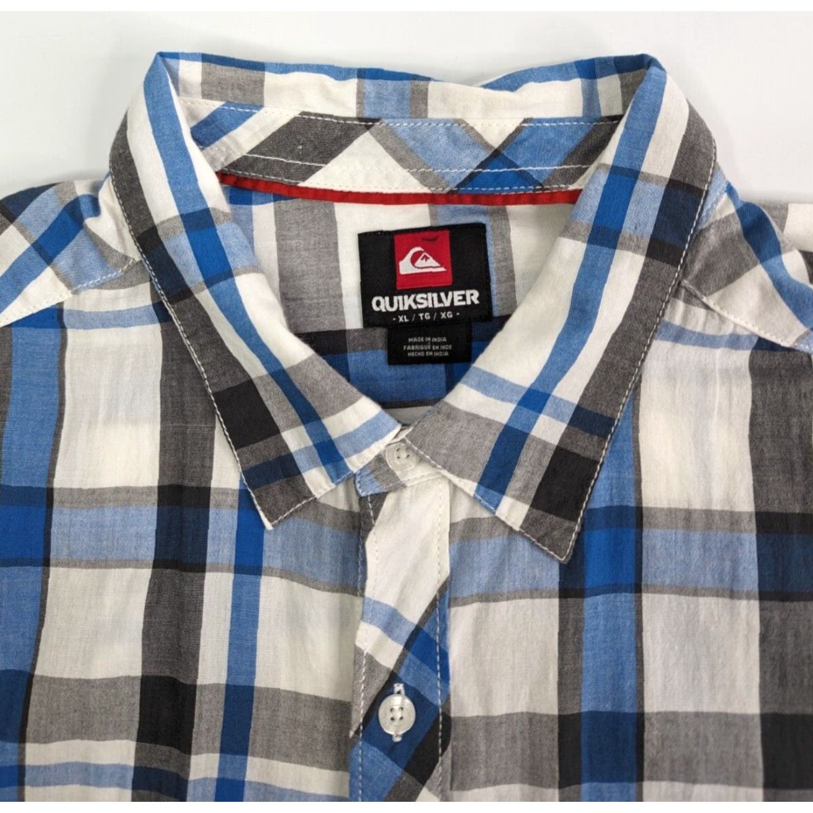 Quiksilver Quiksilver Short Sleeve Button Up Shirt Plaid Multicolor Blue White Men's XL Regular Size Shirt Size XL Men Size US XL / EU 56 / 4 - 6 Thumbnail