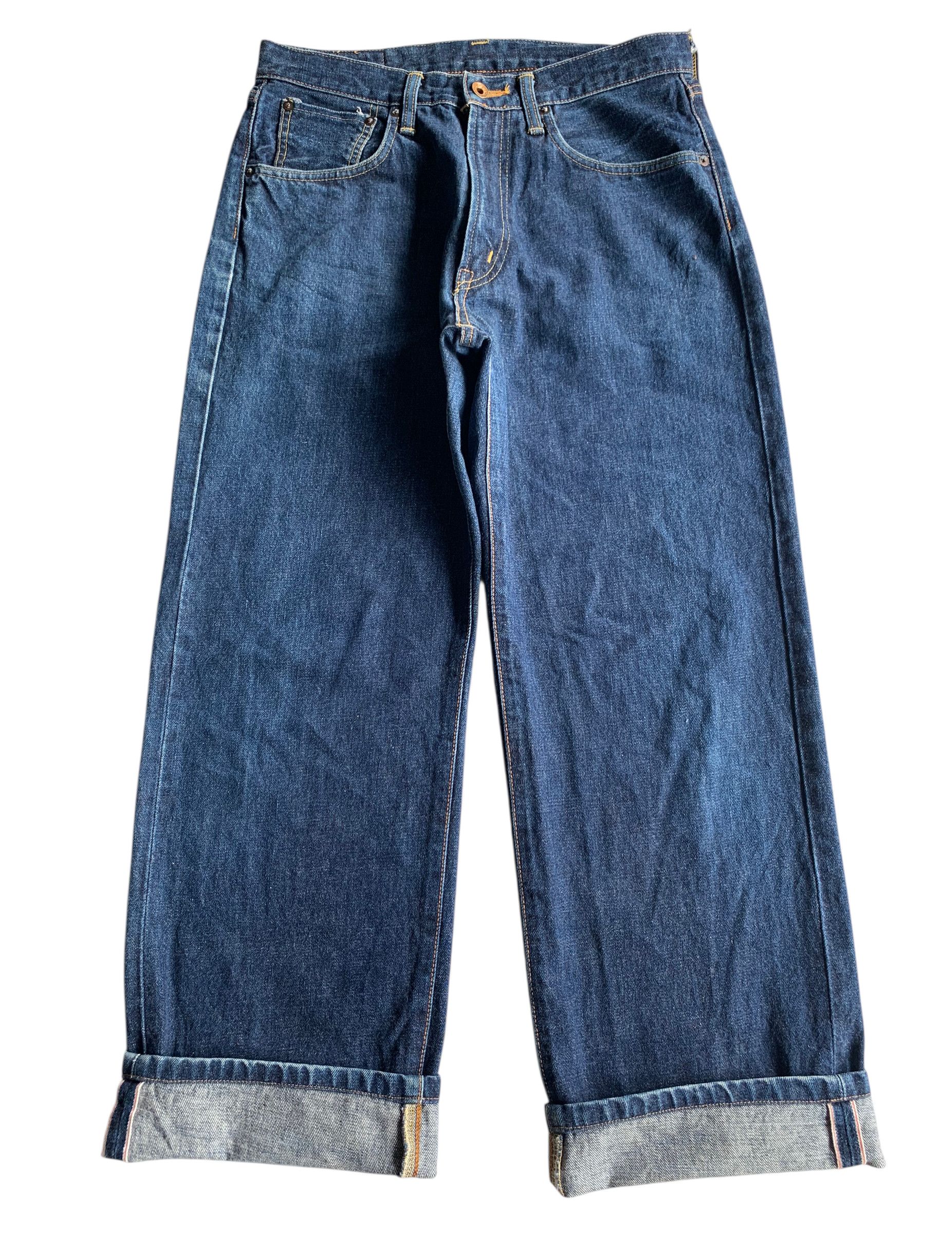Edwin VINTAGE EDWIN 505 BAGGY SELVEDGE JAPANESE DENIM Size US 30 / EU 46 - 7 Thumbnail