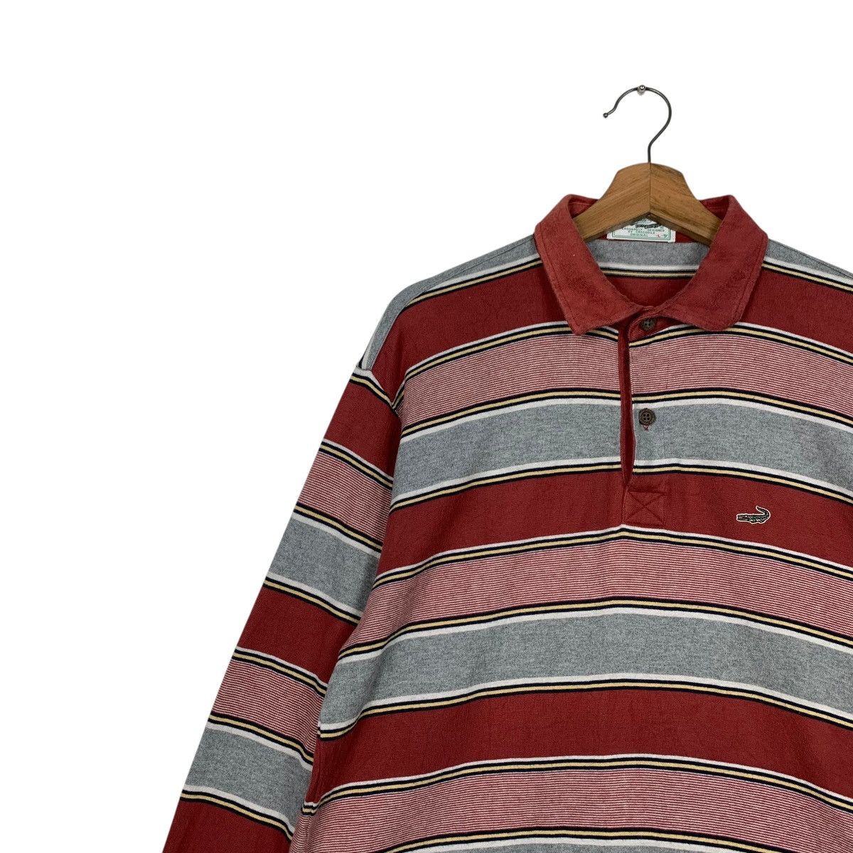 Japanese Brand Vintage 90’s CROCODILE Long Sleeve Polo Shirt #2622-C118 Size US L / EU 52-54 / 3 - 6 Thumbnail