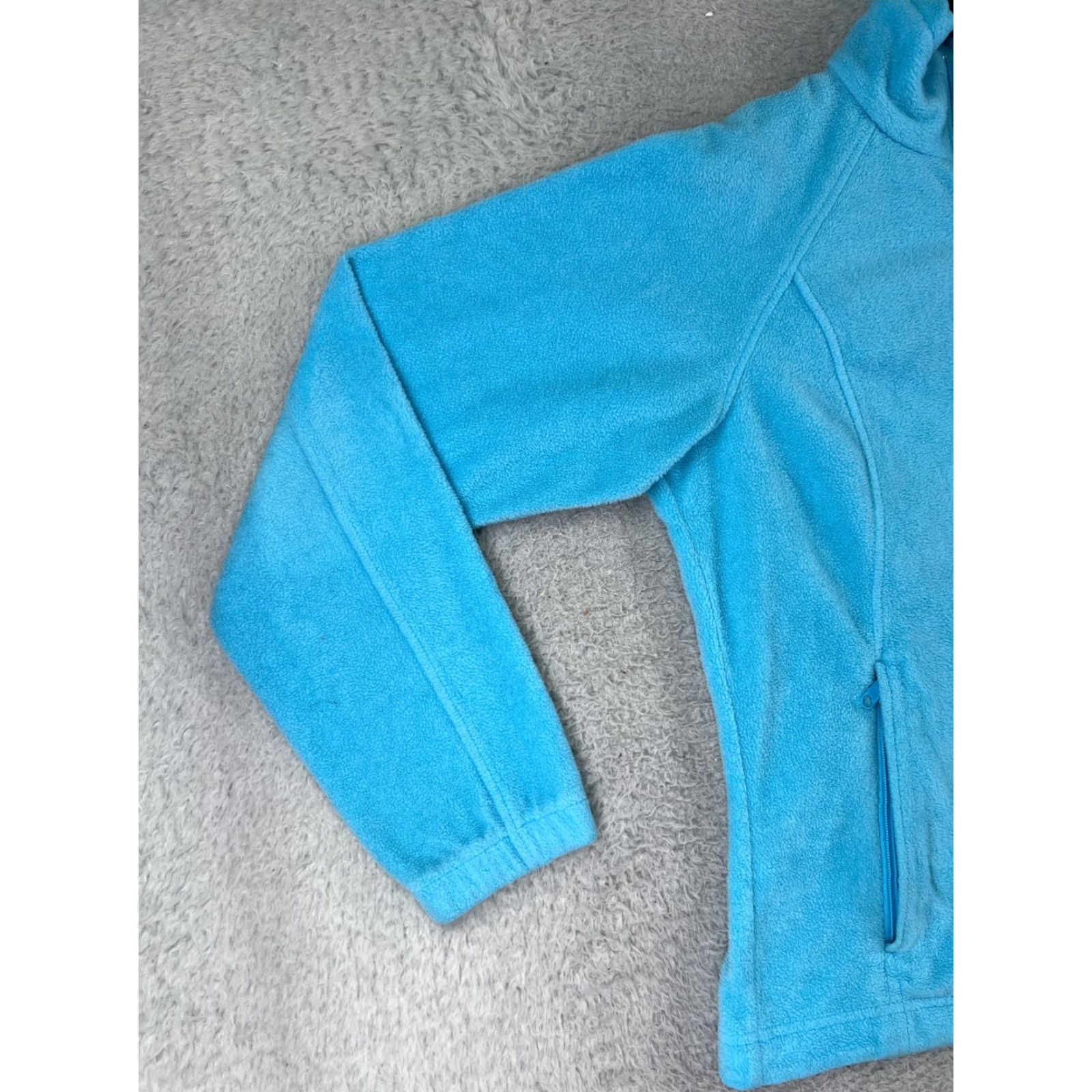 Vintage Columbia Jacket Womens Blue Full Zip 100% Polyester Outdoor Fleece All Seasons Regular Size M Lightweight Zip Size M / US 6-8 / IT 42-44 - 6 Thumbnail