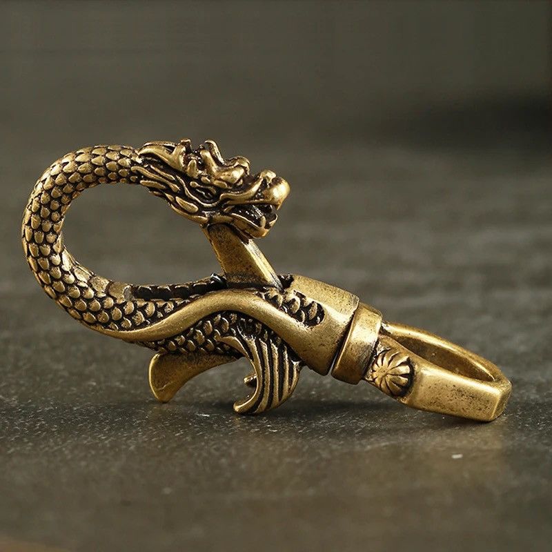 Other Vintage Brass Dragon Keychain Size ONE SIZE - 4 Thumbnail