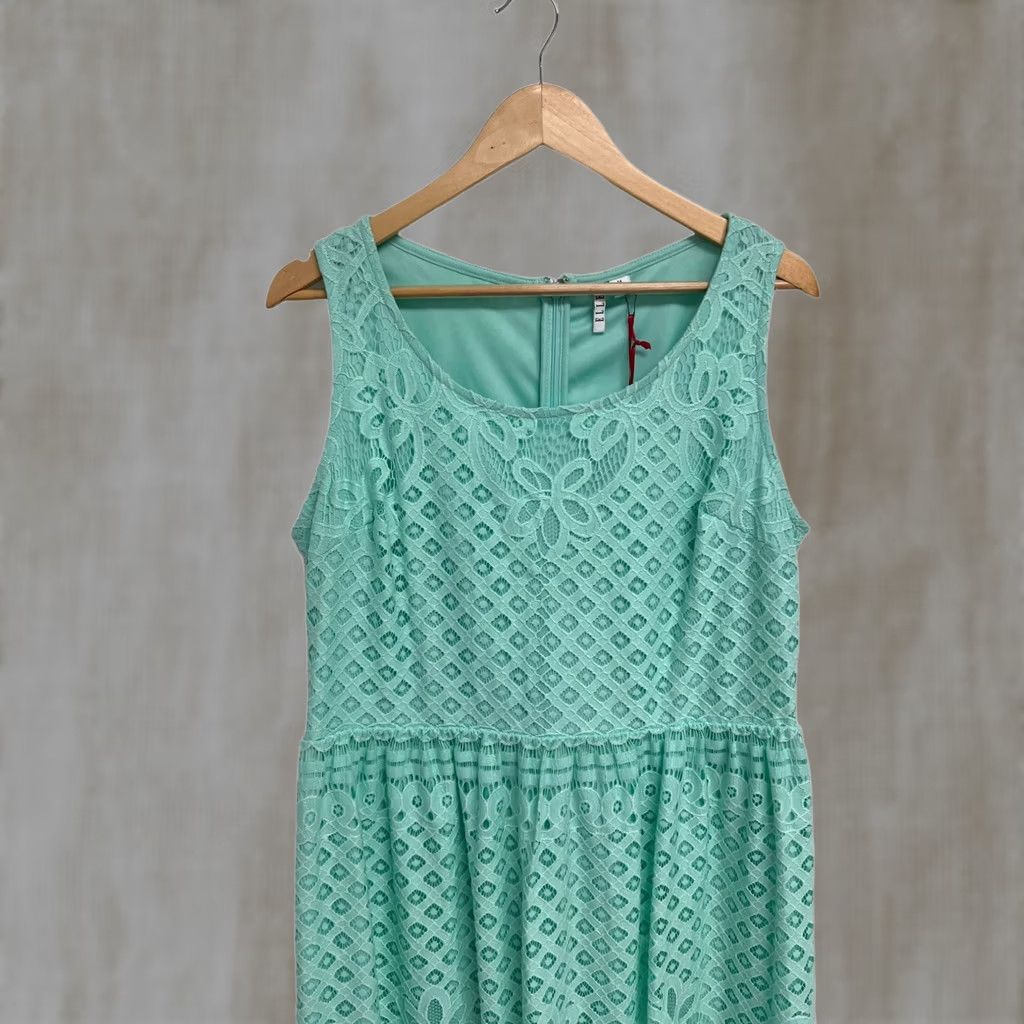 lacey green dress ELLE Women Size 14 Knee Length Sleeveless Sheath Light Mint pair:dakota-regal-petite-tennis-bracelets-rose-gold