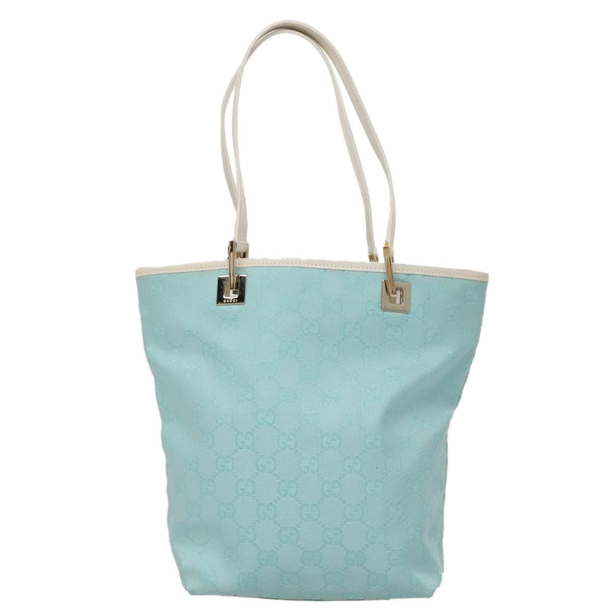 Gucci GUCCI GG Canvas Tote Bag Light Blue Size ONE SIZE - 2 Thumbnail