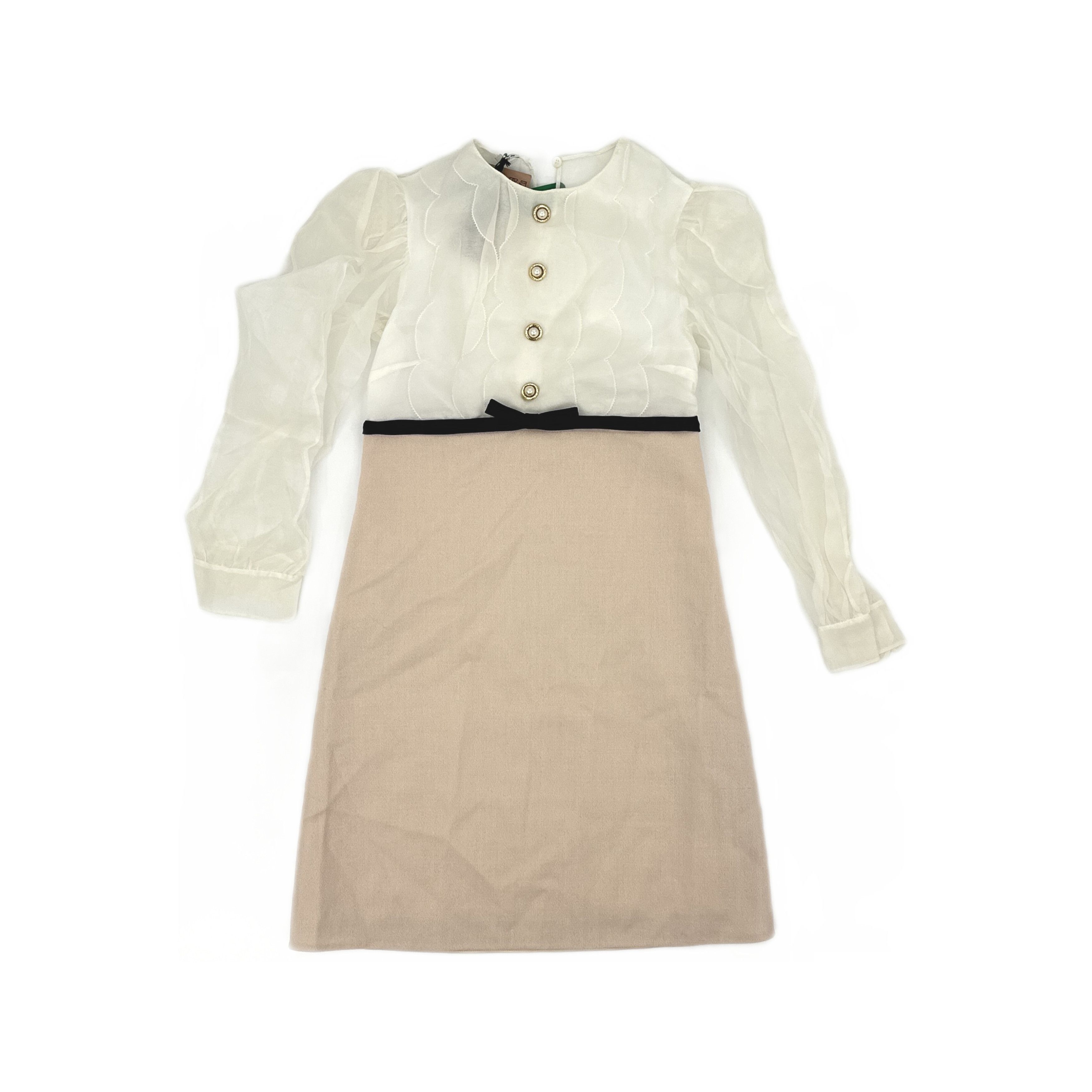 Miu Miu Miu Miu Contrast Mini Dress Size 38 Size XS / US 0-2 / IT 36-38 - 1 Thumbnail