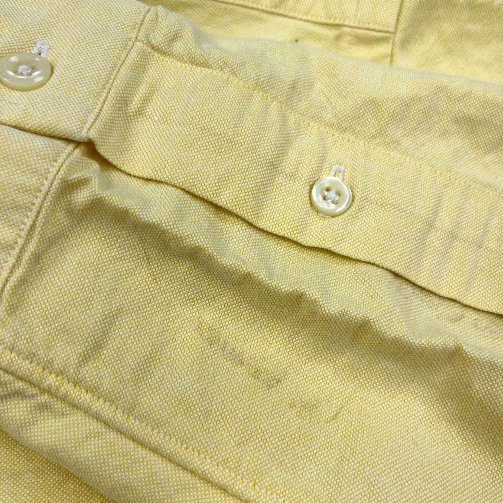 Ralph Lauren Ralph Lauren Shirt Men Button-Up 15.5 33 Yellow Cotton Solid Long Sleeve Vintage? No Size 42R - 6 Thumbnail