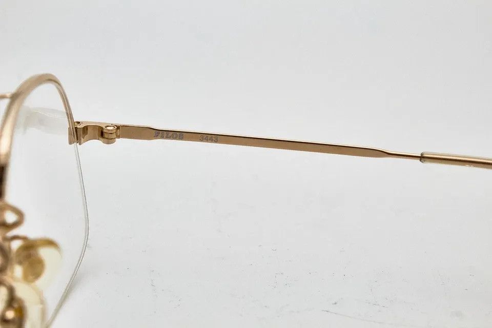 Other FILOS quiet luxury 80s oversized gold thin metal specs Size ONE SIZE - 9 Thumbnail