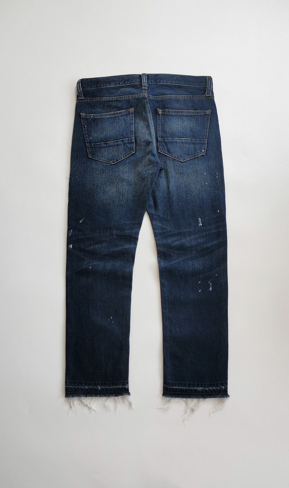 Vintage Back Number Patchwork Reworked Ankle Jeans Vintage Size US 33 - 6 Thumbnail
