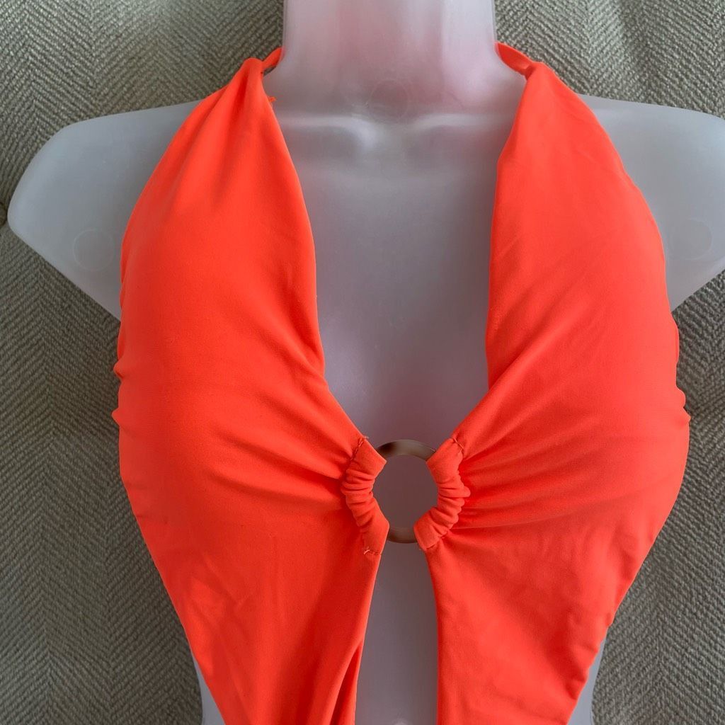 Other NWOT Mermaid Swimwear Neon Orange Slingshot 1pc Swimsuit S Size ONE SIZE - 2 Thumbnail