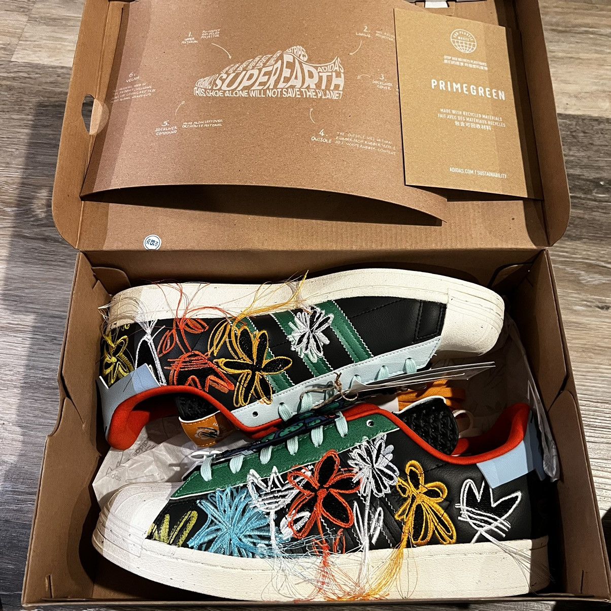 image of Adidas Superstar Aec Sean Wotherspoon Superearth Black Shoes, Men's (Size 10.5)