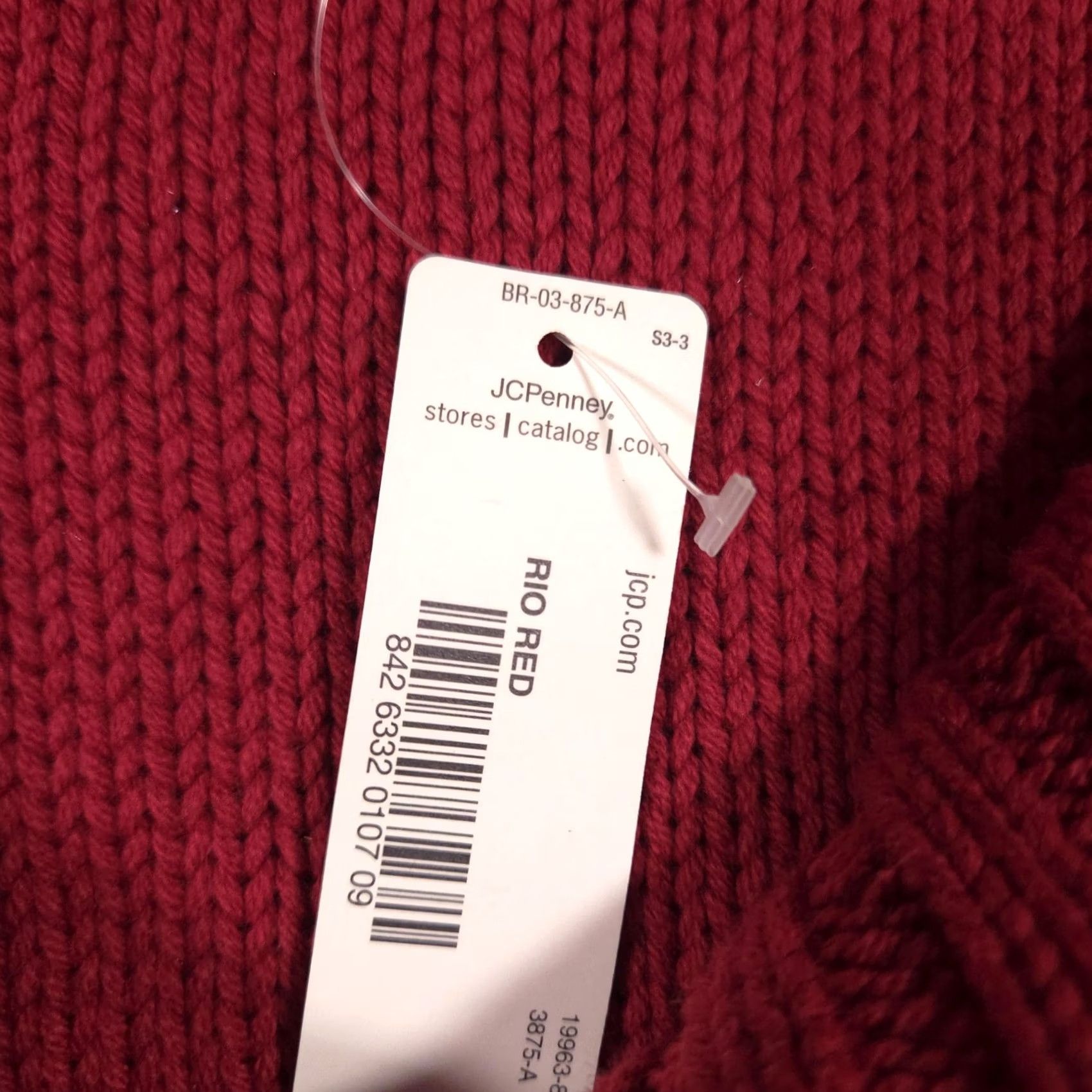 Vintage St. John's Bay Sweater Womens Large Red Cowl Neck Knit Pullover Long Sleeve Size L / US 10 / IT 46 - 6 Thumbnail