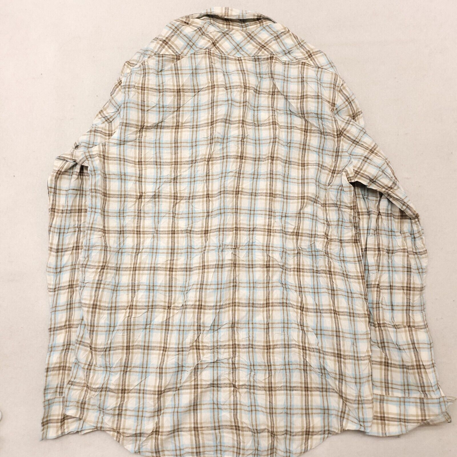 Club Room Club Room Tartan Flannel Button Up Shirt Mens Size L White Size US L / EU 52-54 / 3 - 10 Thumbnail