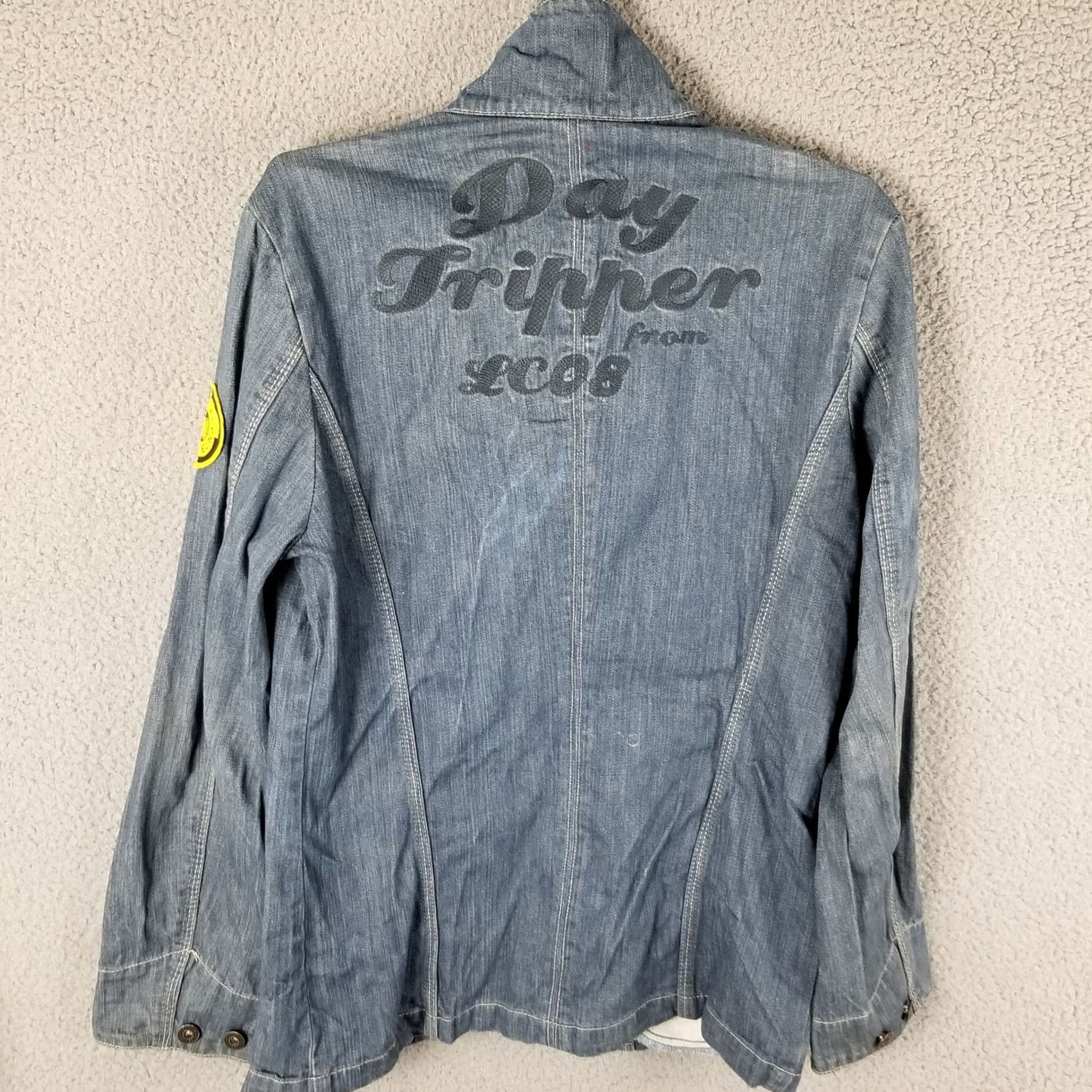 Vintage Lee Cooper Denim Jacket S Motorcycle Jacket Unisex Adults Black Vintage Coat Hip Hop 90s Theme Size US S / EU 44-46 / 1 - 2 Thumbnail