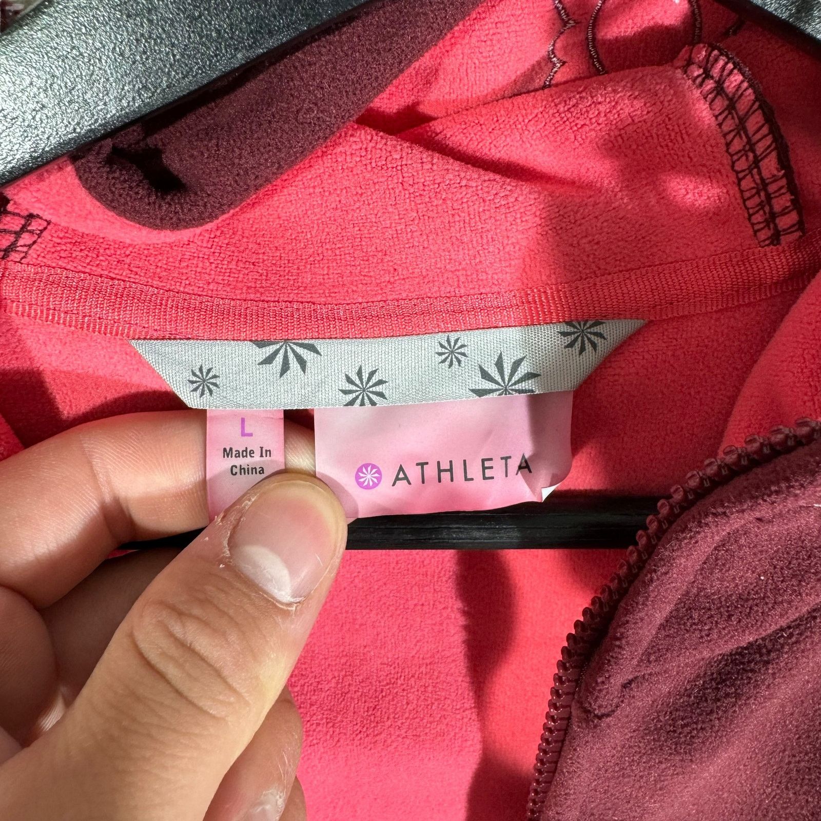 Athleta Women's Athleta Athletic Full Zip Hooded Fleece Size L / US 10 / IT 46 - 7 Thumbnail