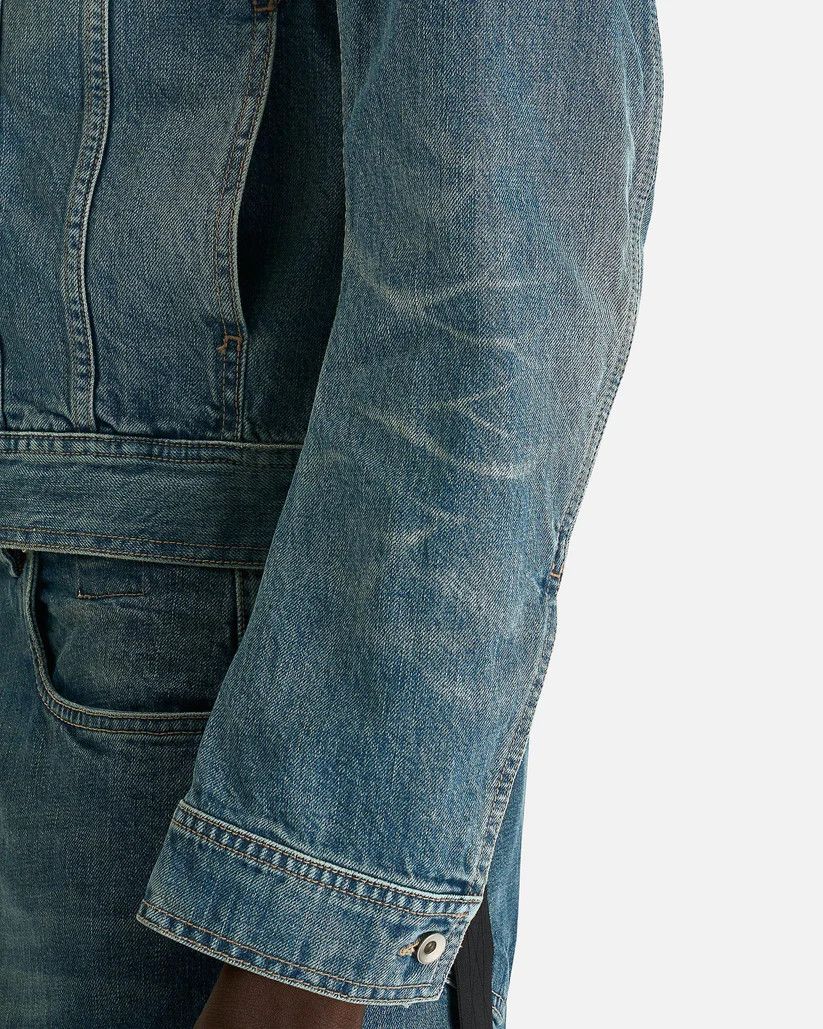 Rick Owens Drkshdw o1s1v1r1oon0825 Trucker in Blue/Washed Indigo Size US L / EU 52-54 / 3 - 4 Thumbnail