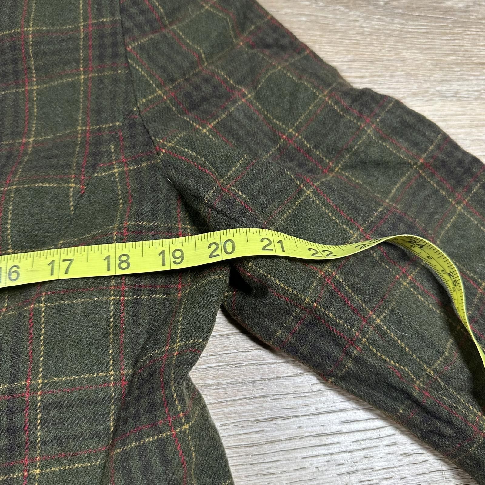 Pendleton Pendleton Women's Blazer Jacket 14 Green Plaid Wool Vintage Size XL / US 12-14 / IT 48-50 - 6 Thumbnail