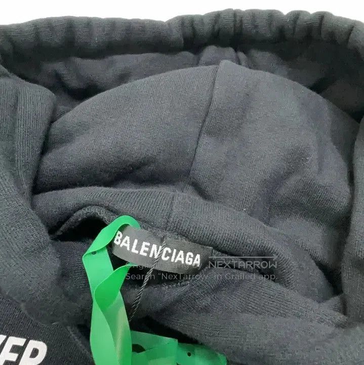 Balenciaga Balenciaga x WFP Black Hooded Sweatshirt. Size US S / EU 44-46 / 1 - 7 Thumbnail