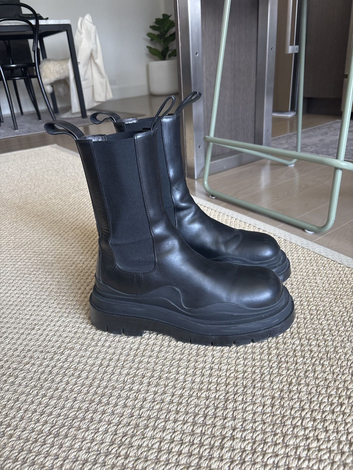 Bottega Veneta Bottega venetta tire high leather boots Size US 10.5 / EU 43-44 - 4 Thumbnail