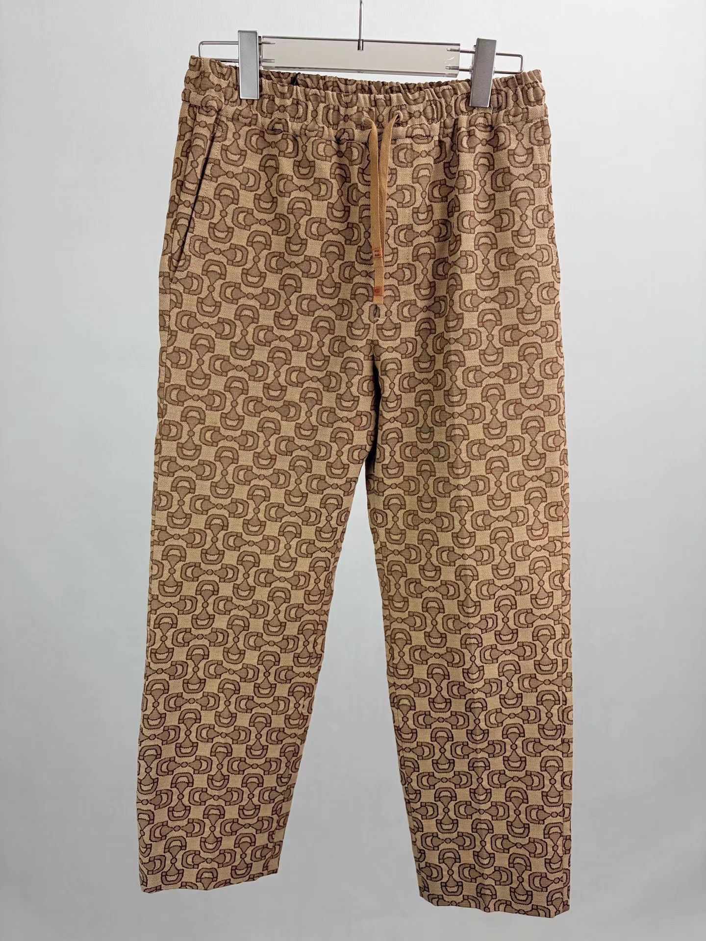 Gucci GUCCI Brown Horsebit All-Over Logo Pants Size US 28 / EU 44 - 1 Thumbnail