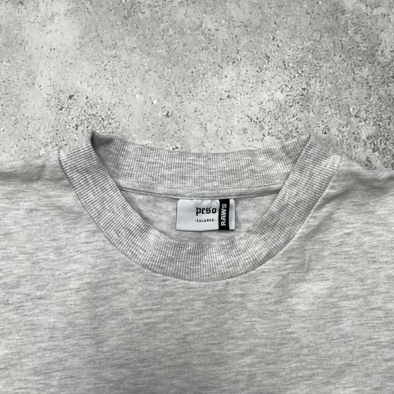 Peso Peso Clo Raws Slim Heavy Logo T Shirt Gray Size XL/XXL Size US XL / EU 56 / 4 - 5 Thumbnail