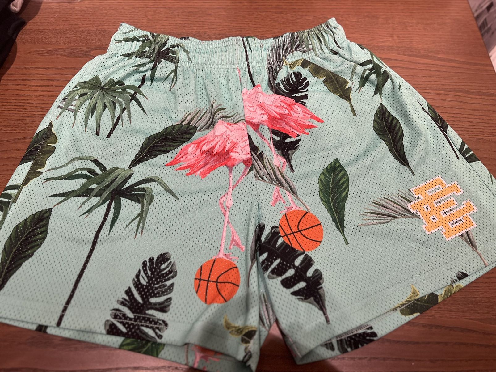 Eric Emanuel Miami Store Opening Teal Shorts 2022 Size US 36 / EU 52 - 2 Thumbnail