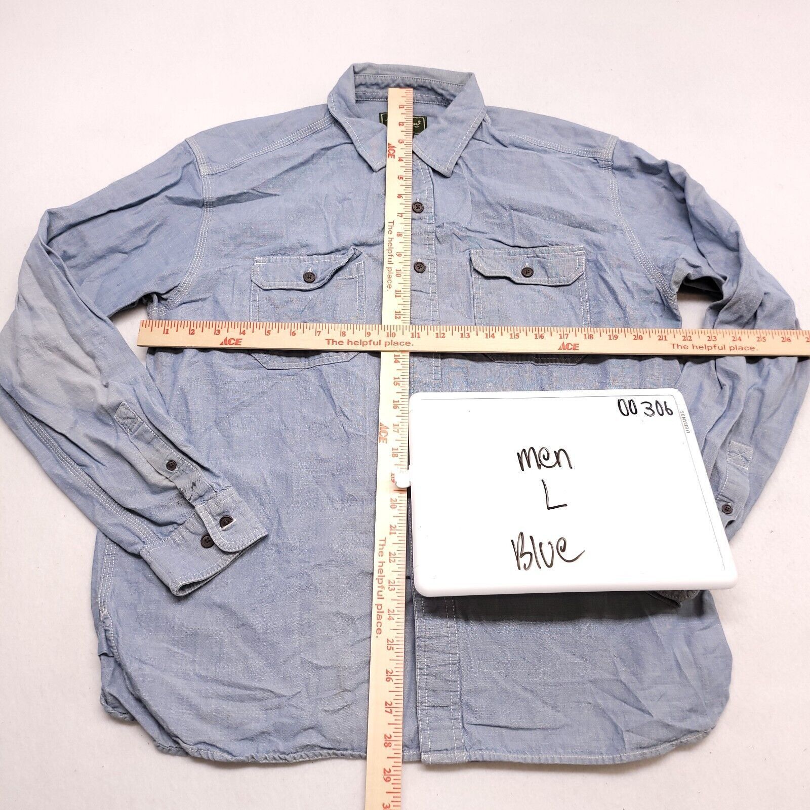 Eddie Bauer Eddie Bauer Casual Button Up Shirt Mens Size Large L Blue Size US L / EU 52-54 / 3 - 7 Thumbnail