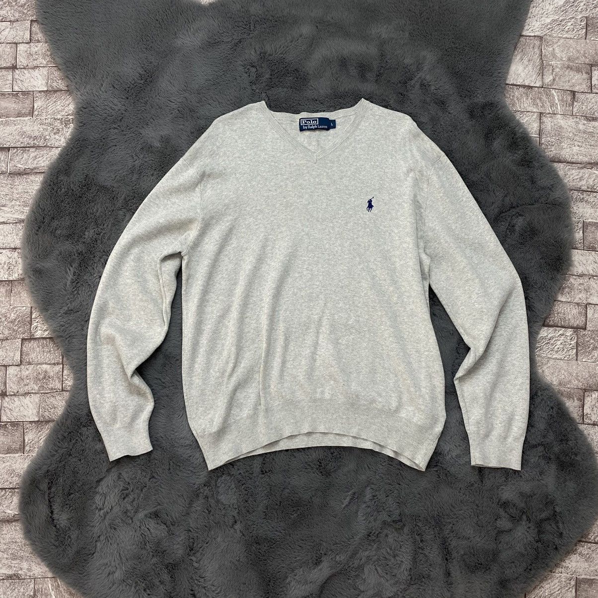 Polo Ralph Lauren × Vintage Polo Ralph Lauren V neck knitwear L Rare Vintage Size US L / EU 52-54 / 3 - 2 Thumbnail