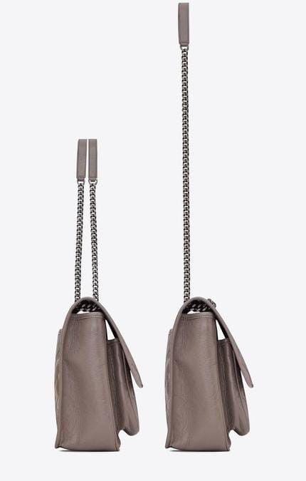 Saint Laurent Paris o1s1wg110924 Size: OS / Niki Large Leather Bag in Fog Grey Size ONE SIZE - 3 Thumbnail
