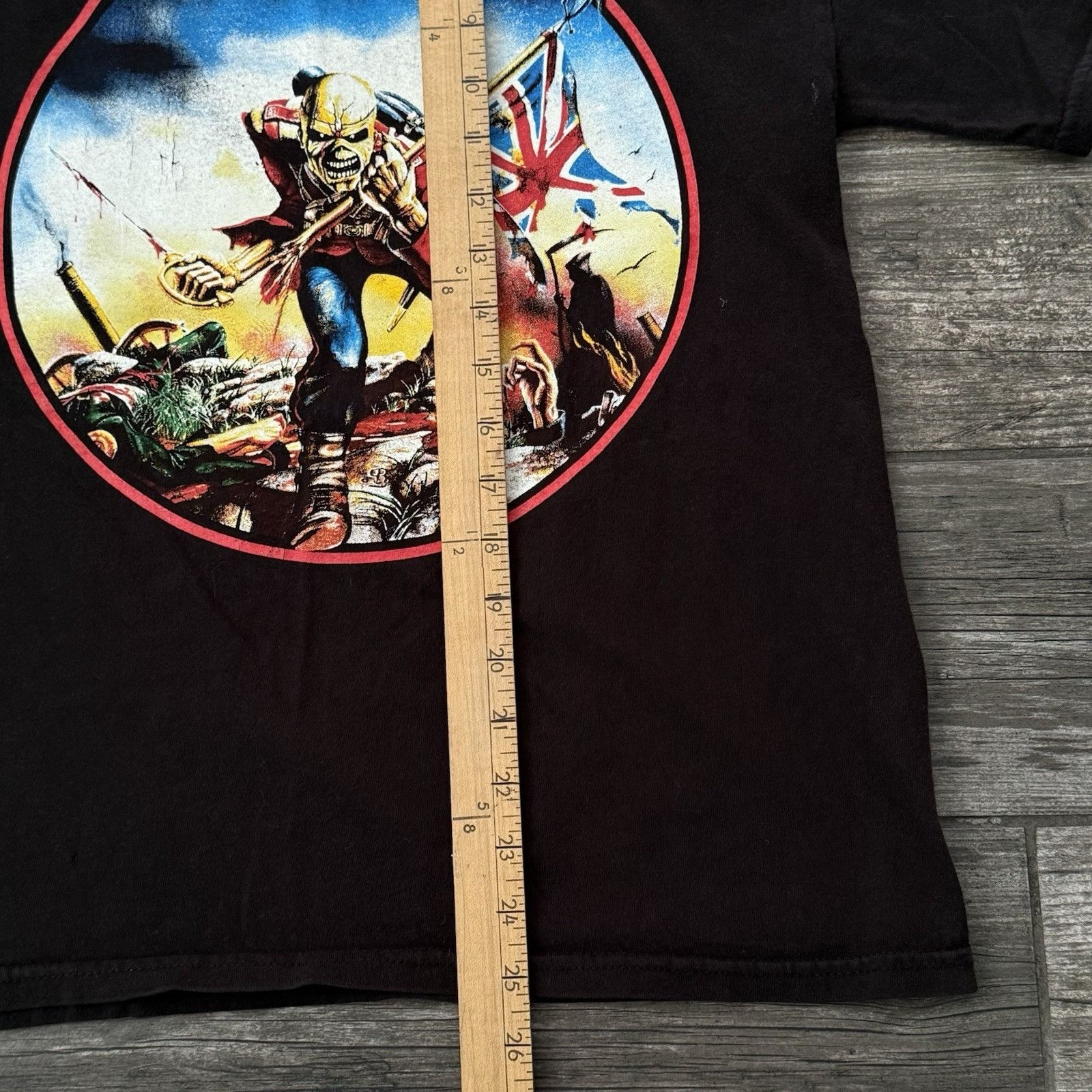 Iron Maiden VTG Y2K IRON MAIDEN THE TROOPER BLACK SHORT SLEEVE CONCERT P Size US S / EU 44-46 / 1 - 4 Thumbnail