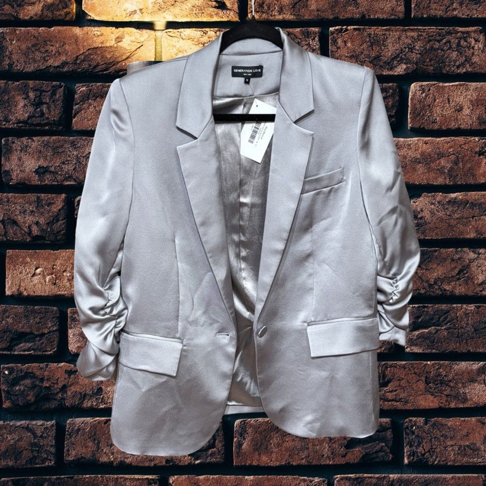 Generation Love Rochouse Satin Blazer NWT Size M / US 6-8 / IT 42-44 - 1 Thumbnail